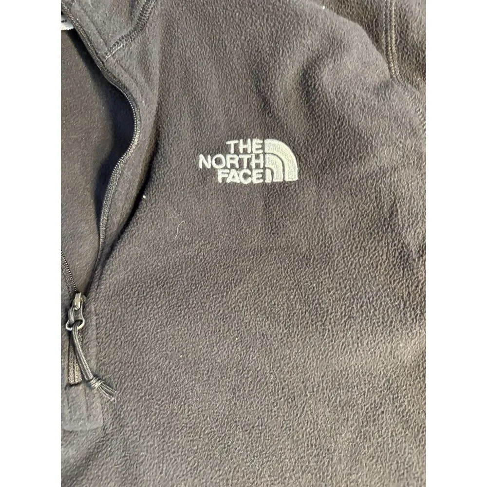 The North Face Sweatshirt Men's S Black Fleece Polyester Long Sleeve Quarter Zip